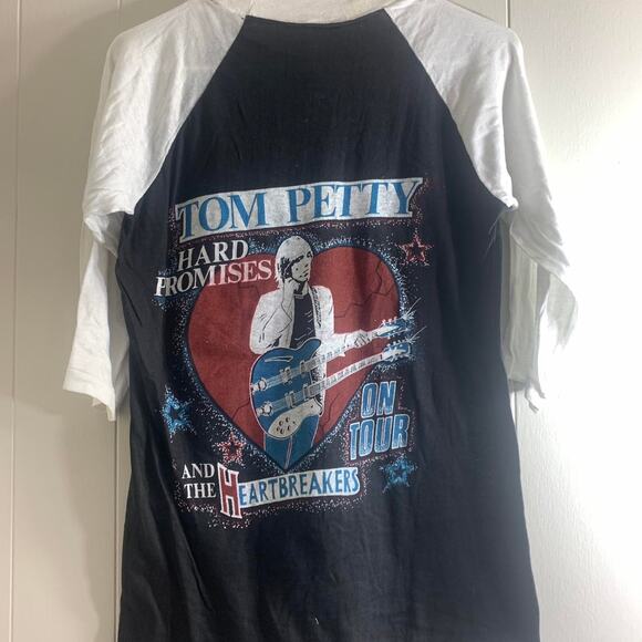 1983 TOM PETTY & THE HEARTBREAKERS single stitch raglan baseball tee shirt M - Picture 7 of 8